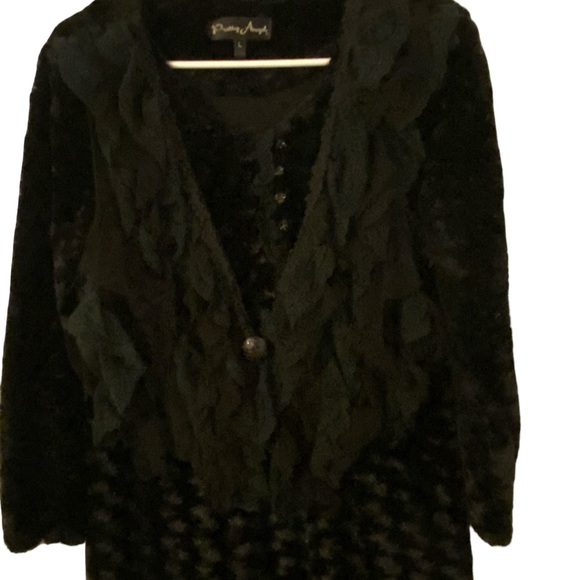 WimsyGoth Ruffled mystical forest fairy ladies top. - Picture 2 of 14